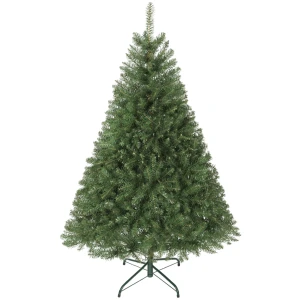 Kunstmatige kerstboom, 150 cm, inklapbare takken, metalen standaard, veelzijdig, groen 1