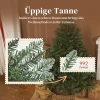 Kunstmatige kerstboom, 150 cm, inklapbare takken, metalen standaard, veelzijdig, groen 6