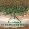Kunstmatige kerstboom, 150 cm, inklapbare takken, metalen standaard, veelzijdig, groen 9