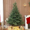 Kunstmatige kerstboom, 180 cm, dichte takken, realistisch uiterlijk, brandvertragend, kunststof, metaal, groen 2