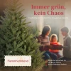 Kunstmatige kerstboom, 180 cm, dichte takken, realistisch uiterlijk, brandvertragend, kunststof, metaal, groen 5