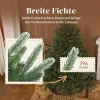 Kunstmatige kerstboom, 180 cm, dichte takken, realistisch uiterlijk, brandvertragend, kunststof, metaal, groen 6