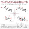 Kunstmatige kerstboom, besneeuwd, slank ontwerp, brandwerend, 180 cm, groen/wit 6