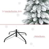 Kunstmatige kerstboom, besneeuwd, slank ontwerp, brandwerend, 180 cm, groen/wit 8