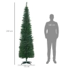 Kunstmatige kerstboom, inclusief standaard en kerstster, 2,1 m, groen 4