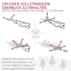 Kunstmatige kerstboom, kunstmatige sneeuw & dennenappels, realistisch, brandvertragend, metalen voet, 183 cm, groen 8