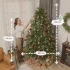 Kunstmatige kerstboom, realistisch uiterlijk, inklapbare takken, houten voet 4