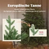 Kunstmatige kerstboom, realistisch uiterlijk, inklapbare takken, houten voet 6
