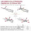 Kunstmatige kerstboom, vlamvertragend, met kunstsneeuw, slank, stalen voet, 75 x 210 cm, groen 8