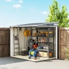 Metalen gereedschapshuis 2,81m² 154x206,5x181 cm gereedschapsschuur met lessenaarsdak en fundering 10