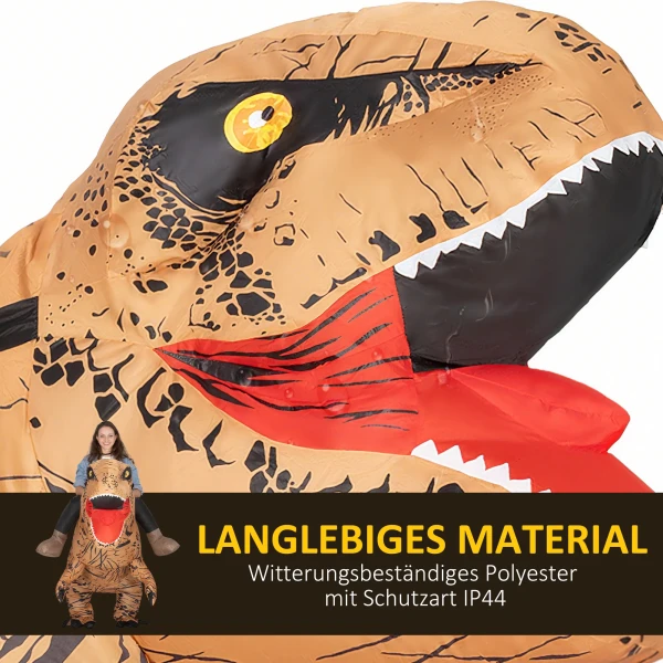 Opblaasbaar dinosaurus kostuum voor volwassenen dino t rex kostuums grappig halloween carnaval feest 6