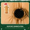 Opblaasbare kerstdecoratie 1,83 m gemberkoekman met strik, 3 leds, intern blaasapparaat tuindecoratie 7