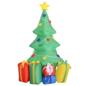 Opblaasbare kerstdecoratie met led licht, geschenken, 150 cm waterdicht voor kerstfeesten 1