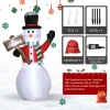 Opblaasbare sneeuwman, outdoor kerstdecoratie, 1,80 m, kerstman, incl. blower, meerkleurig 5