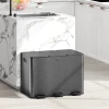 Prullenbak met 3 x 20 l vakken, deodorant deksel, vingerafdrukbestendig, soft close, uitneembaar, zwart 2