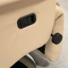 Relaxstoel, ligfunctie, leerlook, voetensteun, tot 150 kg, 78 x 80 x 109 cm, beige 9