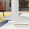 Ronde eettafel, gepoedercoat staal, mdf met melamine, antislip voeten, 70 x 74 cm, wit 6