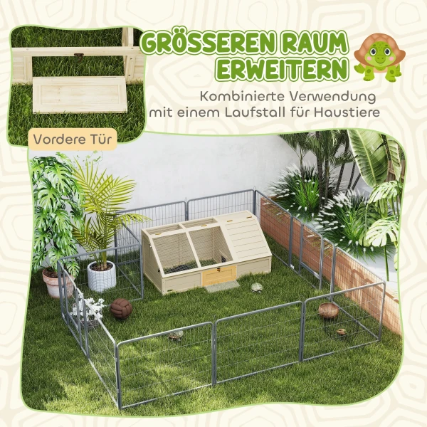Schildpaddenbox, outdoor schildpaddengehege, bodemloos ontwerp, gemakkelijk te openen, schildpadden huis, natuur 10