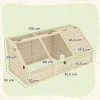 Schildpaddenbox, outdoor schildpaddengehege, bodemloos ontwerp, gemakkelijk te openen, schildpadden huis, natuur 4