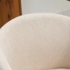 Set van 2 gestoffeerde stoelen, scandinavisch design, gestoffeerde stoelen met houten poten, antislip pads, 150 kg draagvermogen, beige 9