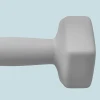 Sportnow 2 x 6 kg dumbbell set, zeshoekig ontwerp, vloervriendelijk, antislip, grijs 10