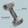 Sportnow 2 x 6 kg dumbbell set, zeshoekig ontwerp, vloervriendelijk, antislip, grijs 6