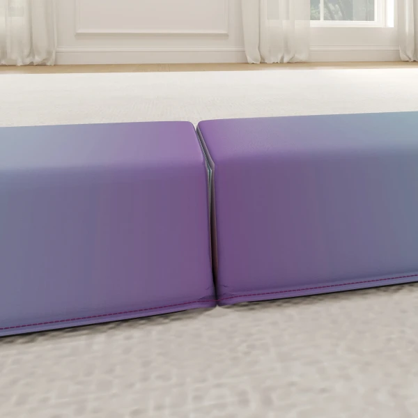 Sportnow evenwichtsbalk 2,4 m, opvouwbaar, antislip bodem, voor 3+ jaar, tot 80 kg, meerkleurig 10