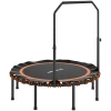 Sportnow fitness trampoline met verstelbare handgreep, sport trampoline voor binnen en buiten, staal, kunststof, oranje 1