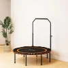 Sportnow fitness trampoline met verstelbare handgreep, sport trampoline voor binnen en buiten, staal, kunststof, oranje 10