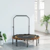 Sportnow fitness trampoline met verstelbare handgreep, sport trampoline voor binnen en buiten, staal, kunststof, oranje 9