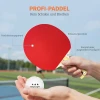 Sportnow tafeltennisbatje tafeltennis set met 4 tafeltennisbatjes, 8 tafeltennisballen draagtas voor binnen & buiten 6