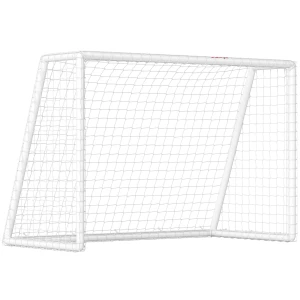 Sportnow voetbaldoel, robuust net, kunststof frame, haringen, 180l x 92b x 124h cm, wit 1