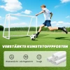 Sportnow voetbaldoel, robuust net, kunststof frame, haringen, 180l x 92b x 124h cm, wit 6