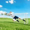 Sportnow voetbaldoel, robuust net, kunststof frame, haringen, 180l x 92b x 124h cm, wit 9
