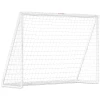Sportnow voetbaldoel, robuust net, kunststof frame, haringen, 240l x 90b x 180h cm, wit 1