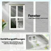 Tuinhuis, tuinschuur met venster, afsluitbare deur, kunststof, grijs 8