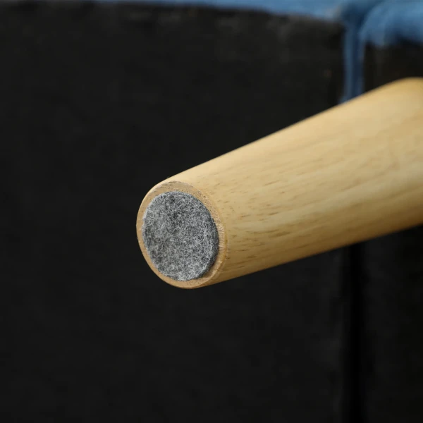Tweezitsbank met opbergruimte, knoopstiksels, kussens, rubberboomhout, 117x62x78cm, blauw 10