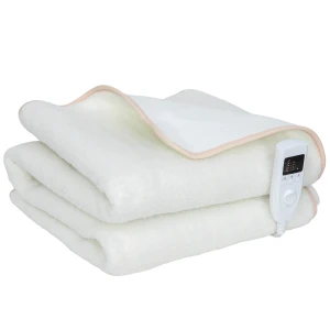 Verwarmingsdeken met dual zone controle 160 x 140 cm, machinewasbaar met 5 verwarmingsniveaus, 10 uur timer, oververhittingsbeveiliging 1