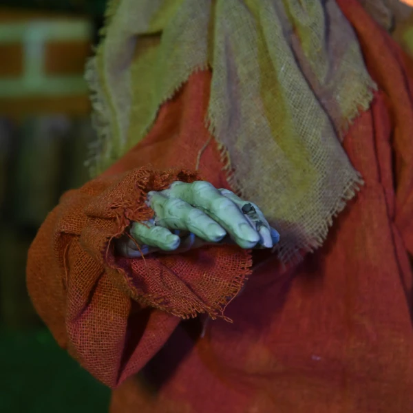 Vogelverschrikker halloween decoratie, beweegbaar, maakt geluid, op batterijen 10