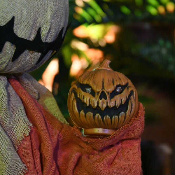 Vogelverschrikker halloween decoratie, beweegbaar, maakt geluid, op batterijen 9