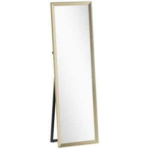 Volledige lichaamsspiegel, flexibel te plaatsen, 160 x 50 cm, goudkleurig 1