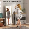 Volledige lichaamsspiegel, flexibel te plaatsen, 160 x 50 cm, goudkleurig 5