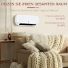 Wandmontage verwarmingstoestel 2000w met afstandsbediening 2 verwarmingsmodi led display 12u timer voor badkamer 7