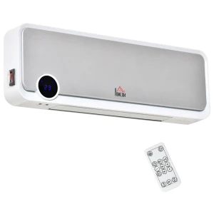 Wandmontage verwarmingstoestel 2000w met afstandsbediening, 3 bedrijfsmodi, led display 12u timer 1