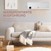 Wandmontage verwarmingstoestel 2000w met afstandsbediening, 3 bedrijfsmodi, led display 12u timer 10