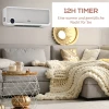 Wandmontage verwarmingstoestel 2000w met afstandsbediening, 3 bedrijfsmodi, led display 12u timer 5