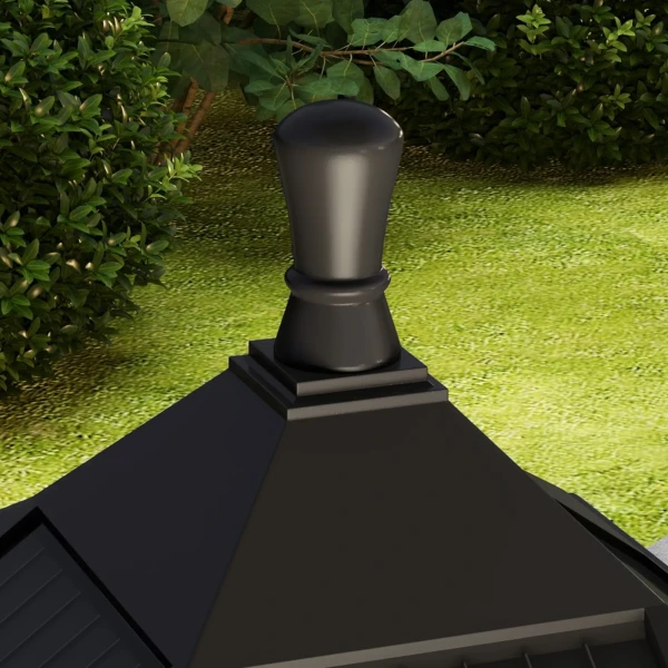 Zonne energie tuinlantaarn 127 cm tuinlamp met koud wit led licht, lichtsensor ip44 waterdicht 10