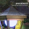 Zonne energie tuinlantaarn 127 cm tuinlamp met koud wit led licht, lichtsensor ip44 waterdicht 8
