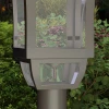Zonne energie tuinlantaarn 127 cm tuinlamp met koud wit led licht, lichtsensor ip44 waterdicht 9