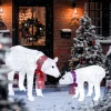 2 delige ijsbeer kerstdecoratie, 140 witte led's, waterdicht, timer, voor binnen en buiten 2